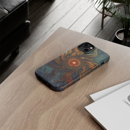 Phone Case Sun Core Galaxy – Abstract Cosmic Art Design