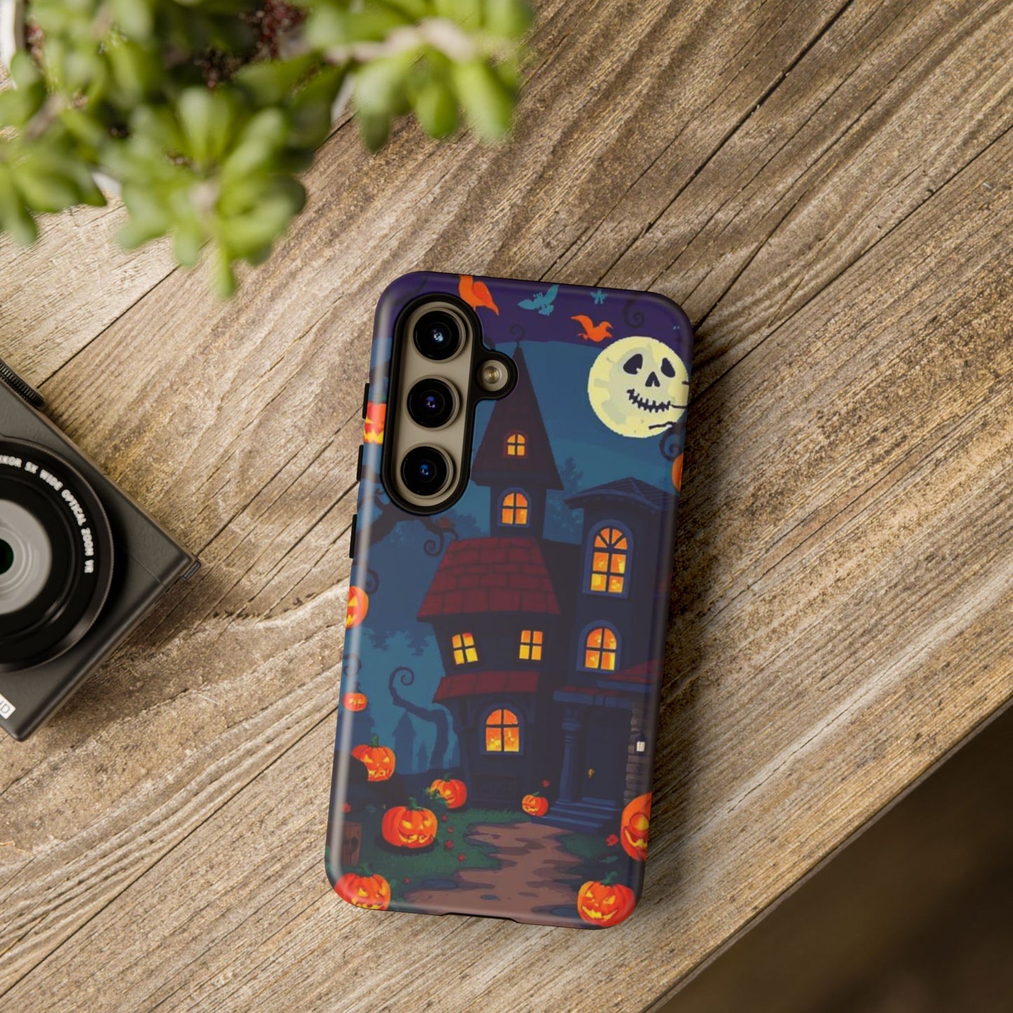 Haunted House Halloween Phone Case – Spooky Jack-o’-Lantern Design