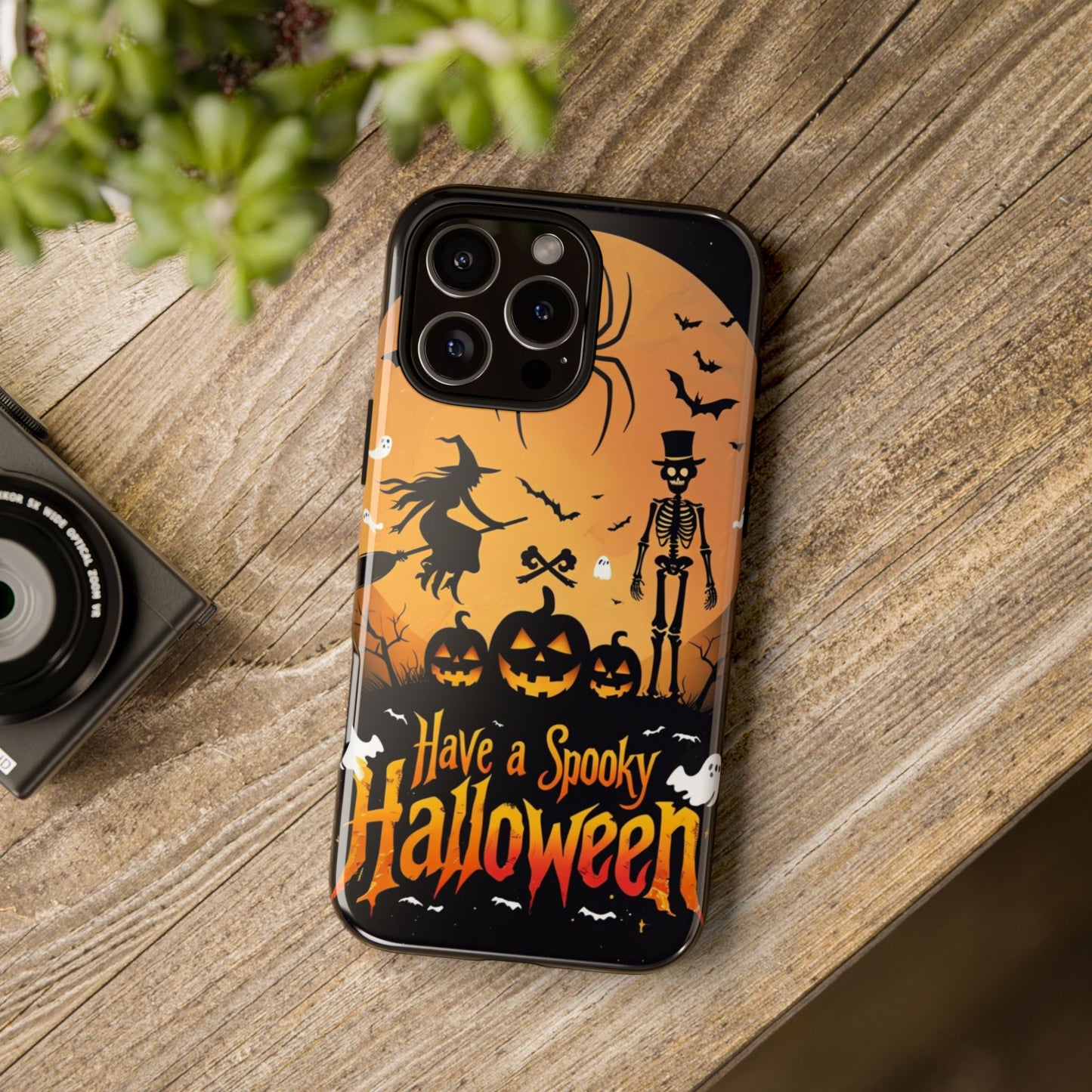 Halloween Phone Case with Jack-o'-Lanterns & Skeletons – Spooky & Stylish Protective Cover