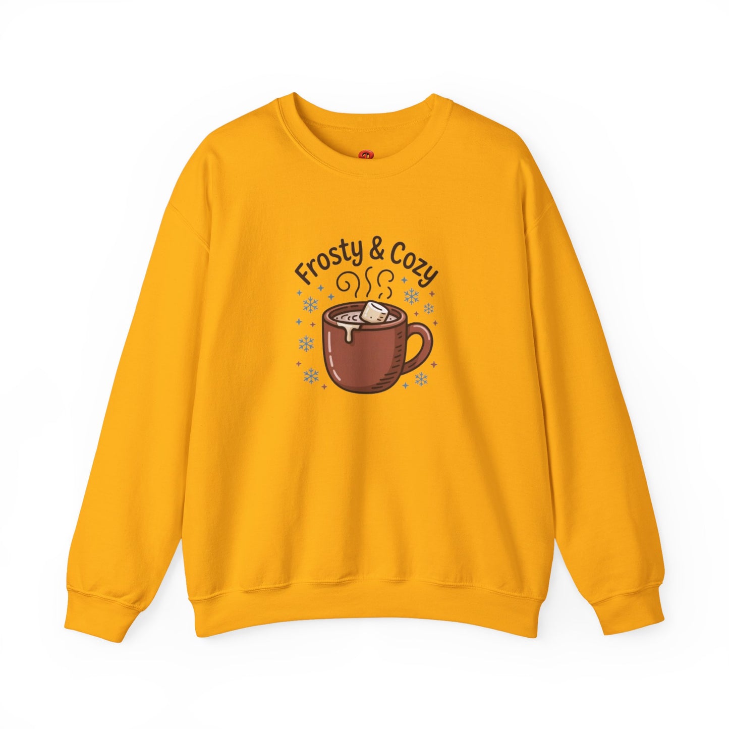 Sweatshirt – Frosty & Cozy Winter Sweatshirt with Hot Chocolate Graphic, Warm Casual Pullover