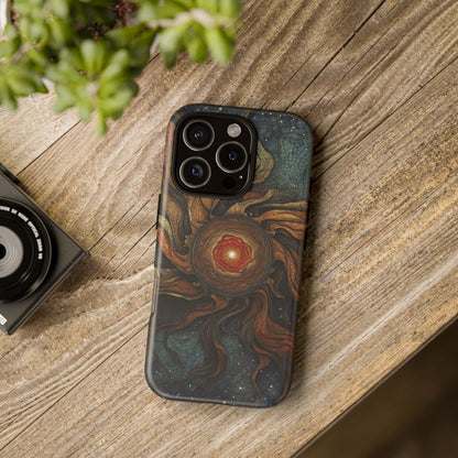 Phone Case Sun Core Galaxy – Abstract Cosmic Art Design