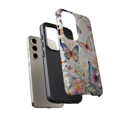 Phone Case Butterfly – Aesthetic Cute Floral Cover - Soft Pastel Butterfly Case
