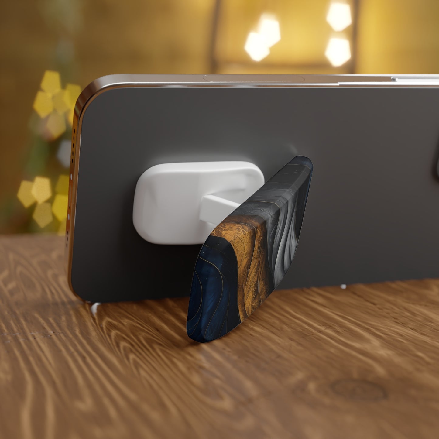 Elegant Abstract Marble Phone Grip & Kickstand – Smart Holder for iPhone & Android