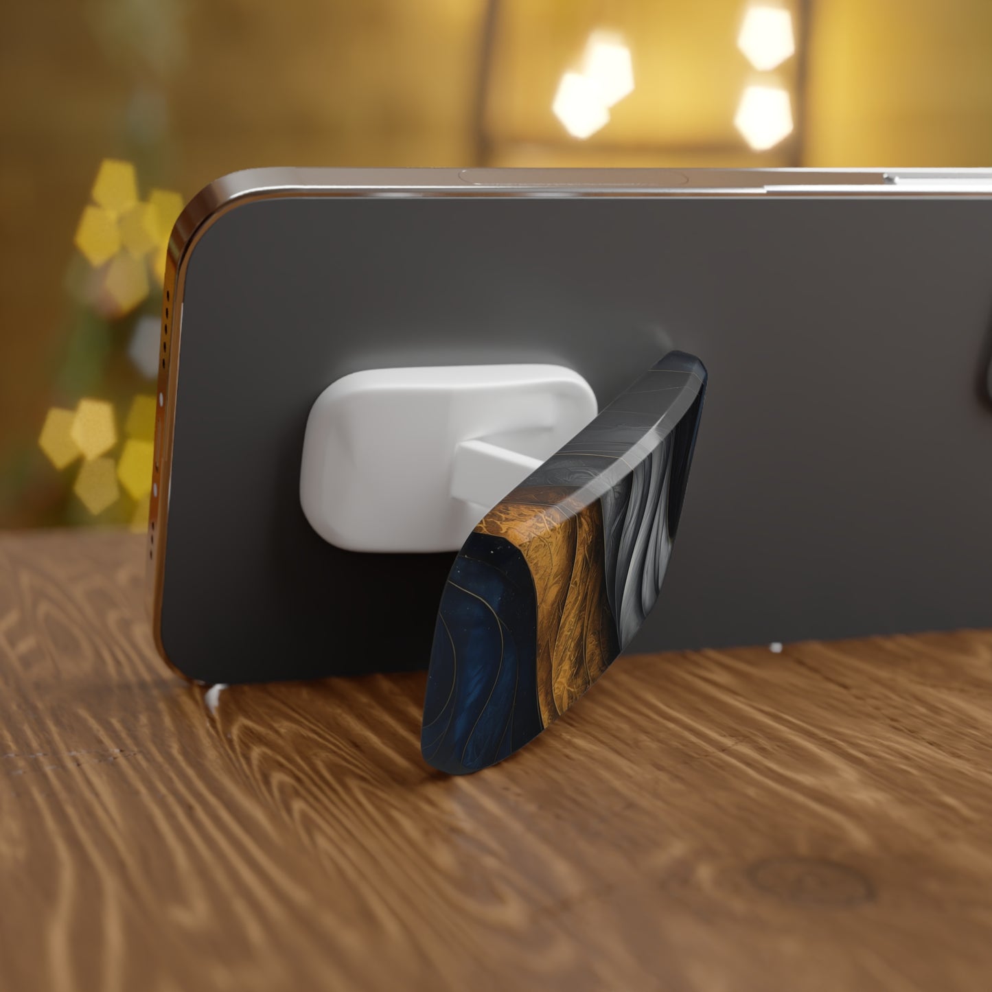Elegant Abstract Marble Phone Grip & Kickstand – Smart Holder for iPhone & Android