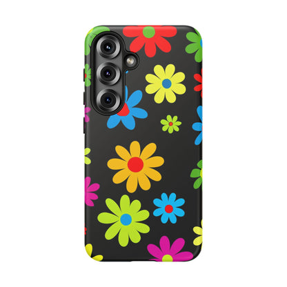 Phone Case Colorful Daisy – Cute Floral Cover - Aesthetic Multicolor Flower Case