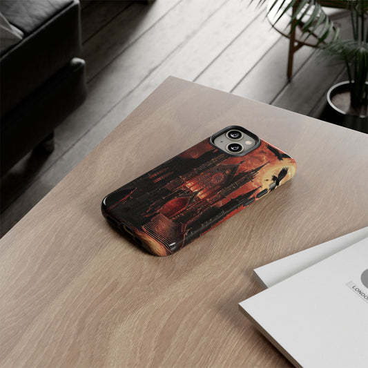Phone Case Gothic Cathedral - Dark Fantasy Art Cover- Mysterious Gothic Architecture Design