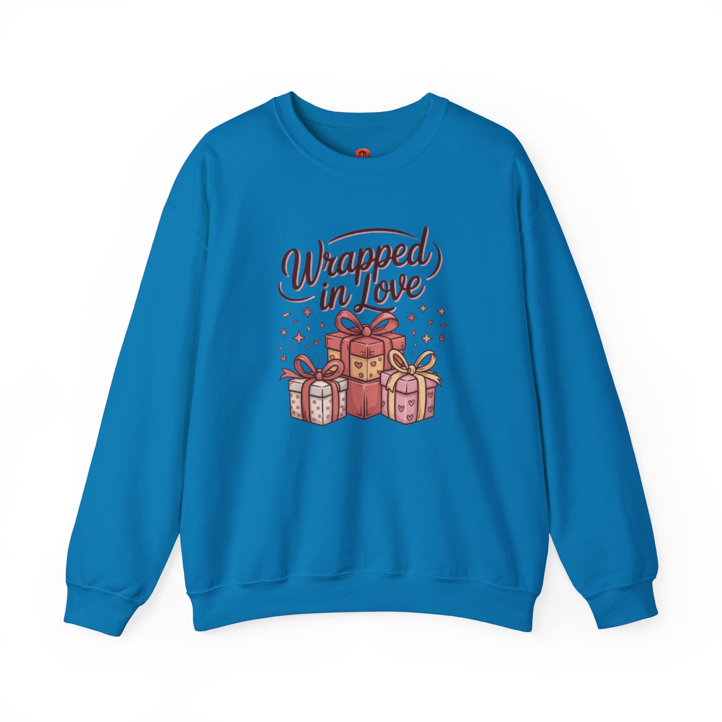 Sweatshirt "Wrapped in Love" Graphic – Cute Gift Box Design, Cozy Fall & Winter Pullover