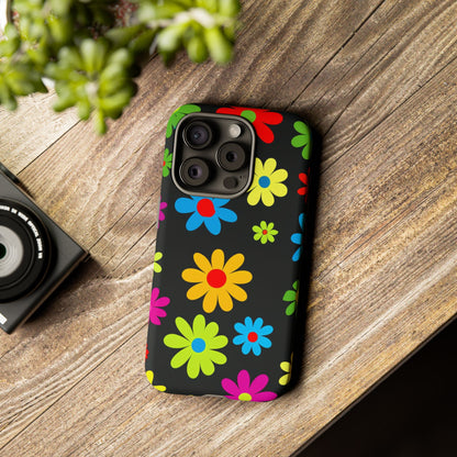 Phone Case Colorful Daisy – Cute Floral Cover - Aesthetic Multicolor Flower Case
