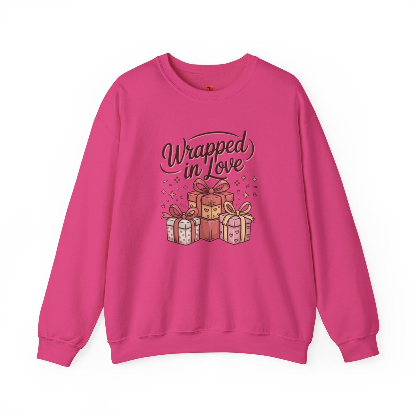 Sweatshirt "Wrapped in Love" Graphic – Cute Gift Box Design, Cozy Fall & Winter Pullover