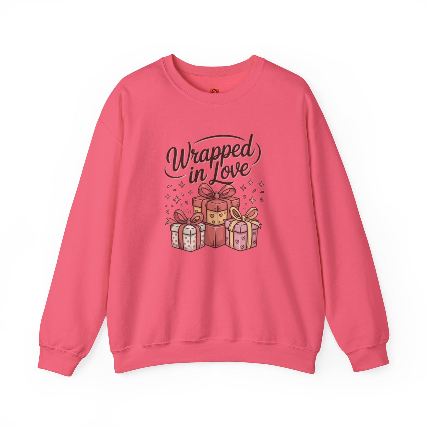 Sweatshirt "Wrapped in Love" Graphic – Cute Gift Box Design, Cozy Fall & Winter Pullover