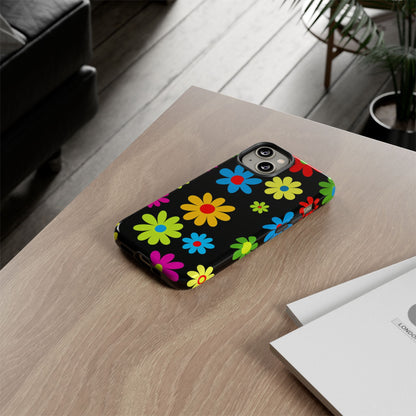 Phone Case Colorful Daisy – Cute Floral Cover - Aesthetic Multicolor Flower Case