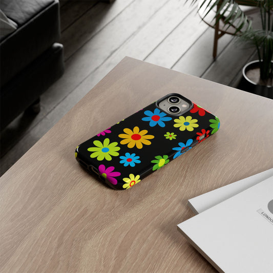 Phone Case Colorful Daisy – Cute Floral Cover - Aesthetic Multicolor Flower Case