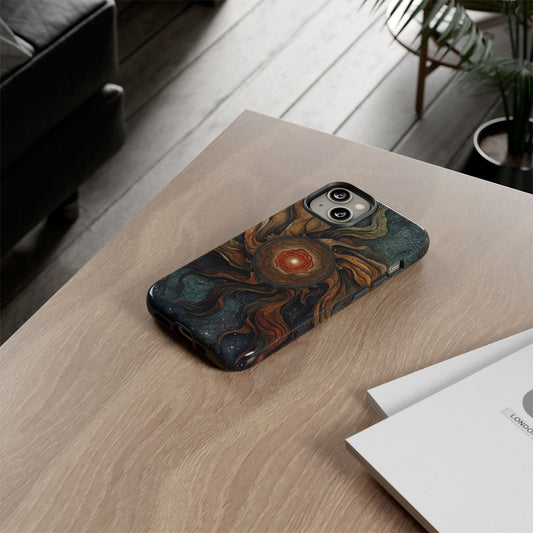 Phone Case Sun Core Galaxy – Abstract Cosmic Art Design