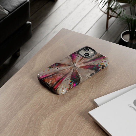 Phone Case Color Burst Abstract – Modern Art Cover for iPhone & Samsung