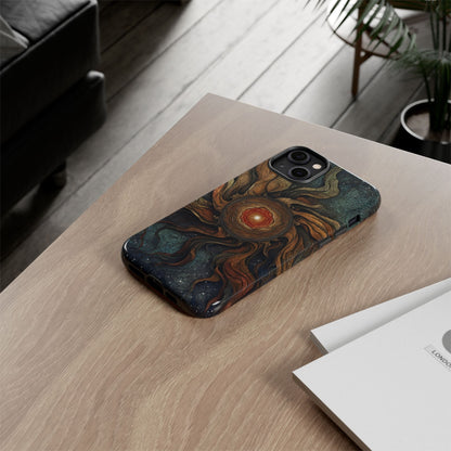 Phone Case Sun Core Galaxy – Abstract Cosmic Art Design
