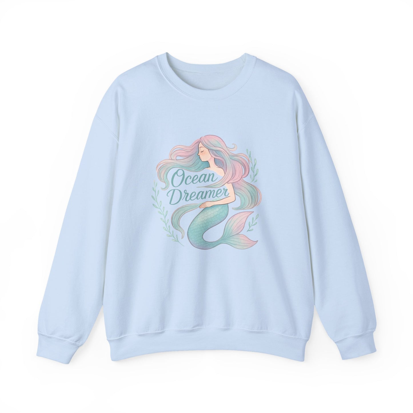Ocean Dreamer Mermaid Sweatshirt – Pastel Colors Sweatshirt for Women & Girls