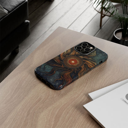 Phone Case Sun Core Galaxy – Abstract Cosmic Art Design