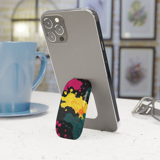 Abstract Splash Paint Phone Stand – Colorful Grip & Kickstand for iPhone & Samsung