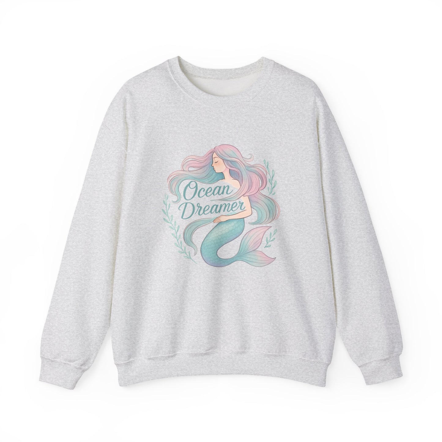 Ocean Dreamer Mermaid Sweatshirt – Pastel Colors Sweatshirt for Women & Girls