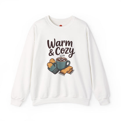 Sweatshirt Warm & Cozy with Cute Mug and Winter Accessories – Fall & Winter Casual