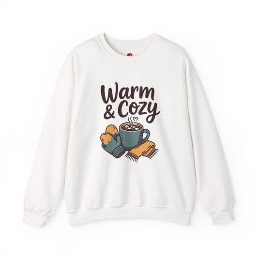 Sweatshirt Warm & Cozy with Cute Mug and Winter Accessories – Fall & Winter Casual