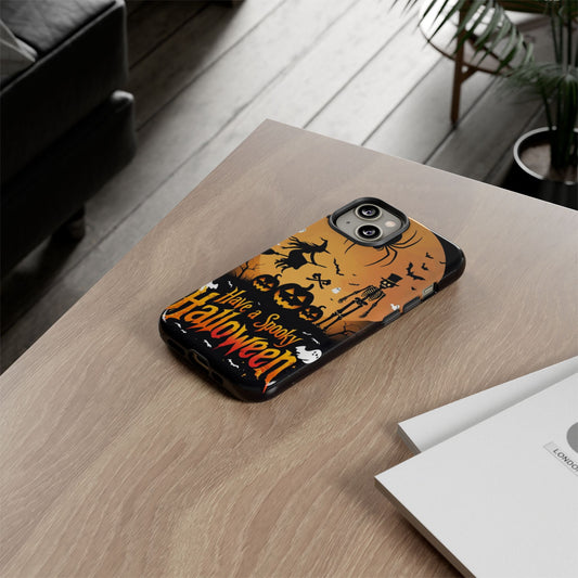 Halloween Phone Case with Jack-o'-Lanterns & Skeletons – Spooky & Stylish Protective Cover