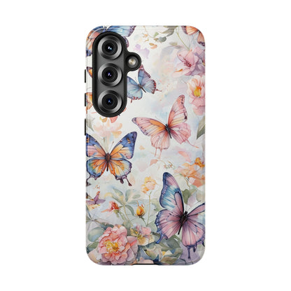 Phone Case Butterfly – Aesthetic Cute Floral Cover - Soft Pastel Butterfly Case