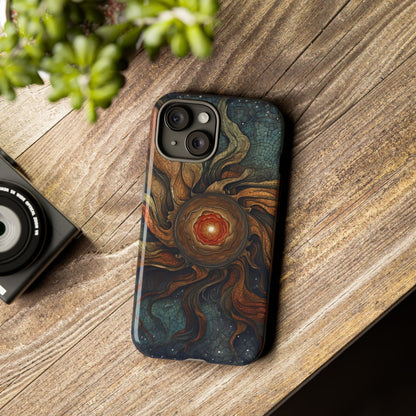 Phone Case Sun Core Galaxy – Abstract Cosmic Art Design
