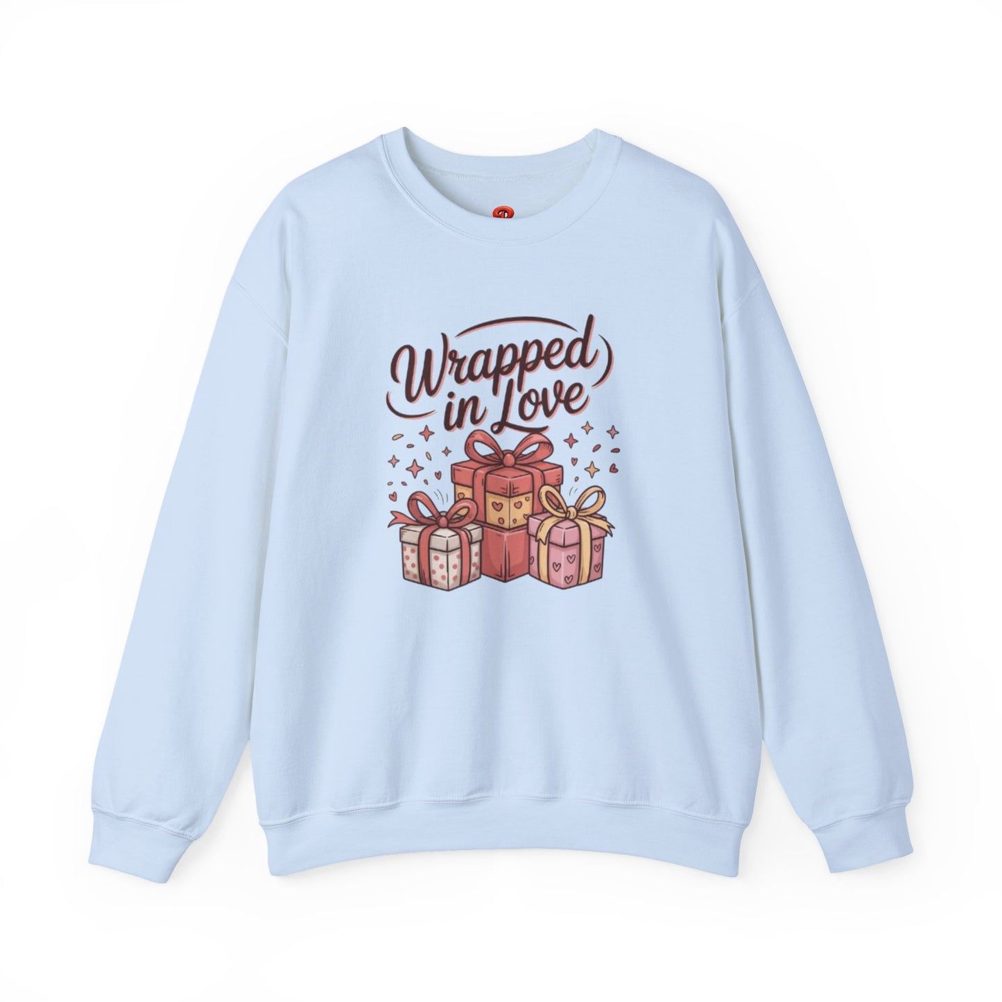 Sweatshirt "Wrapped in Love" Graphic – Cute Gift Box Design, Cozy Fall & Winter Pullover