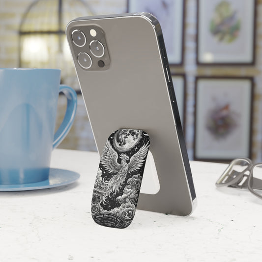 Phoenix Phone Grip & Kickstand - Reusable Smart Holder for iPhone & Android