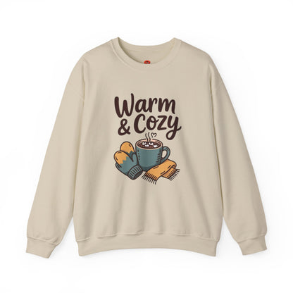 Sweatshirt Warm & Cozy with Cute Mug and Winter Accessories – Fall & Winter Casual
