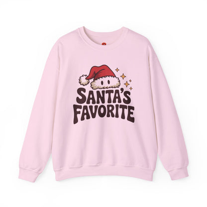Santa’s Favorite Sweatshirt – Cozy Christmas Holiday Apparel | Festive Holiday Sweater for Men & Women | Perfect Christmas Gift