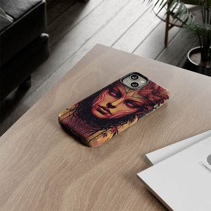 Phone Case Fantasy Art – Mystical Nature Goddess Design