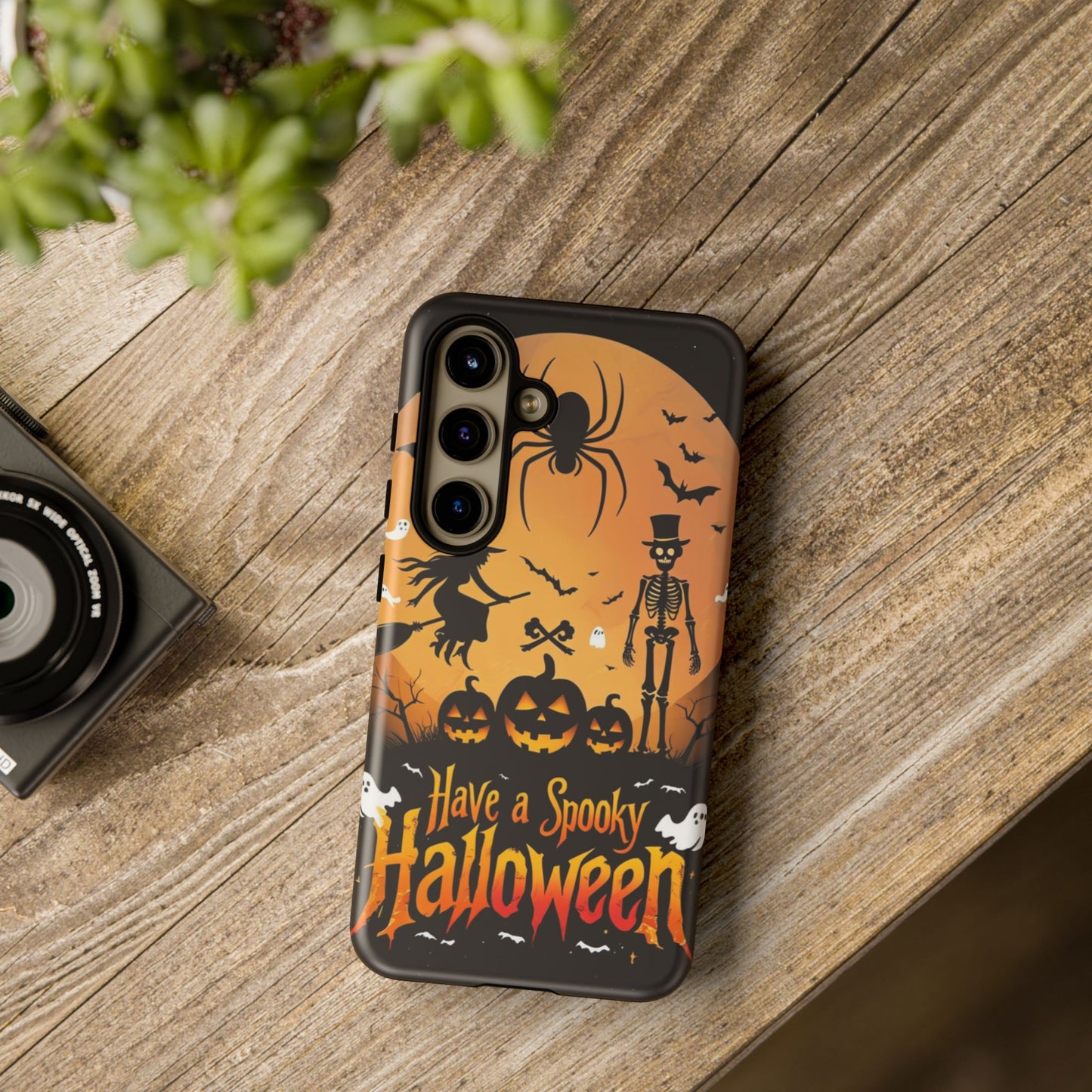Halloween Phone Case with Jack-o'-Lanterns & Skeletons – Spooky & Stylish Protective Cover