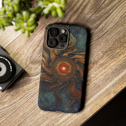 Phone Case Sun Core Galaxy – Abstract Cosmic Art Design