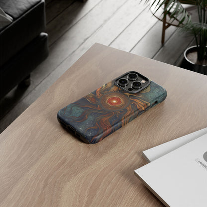 Phone Case Sun Core Galaxy – Abstract Cosmic Art Design
