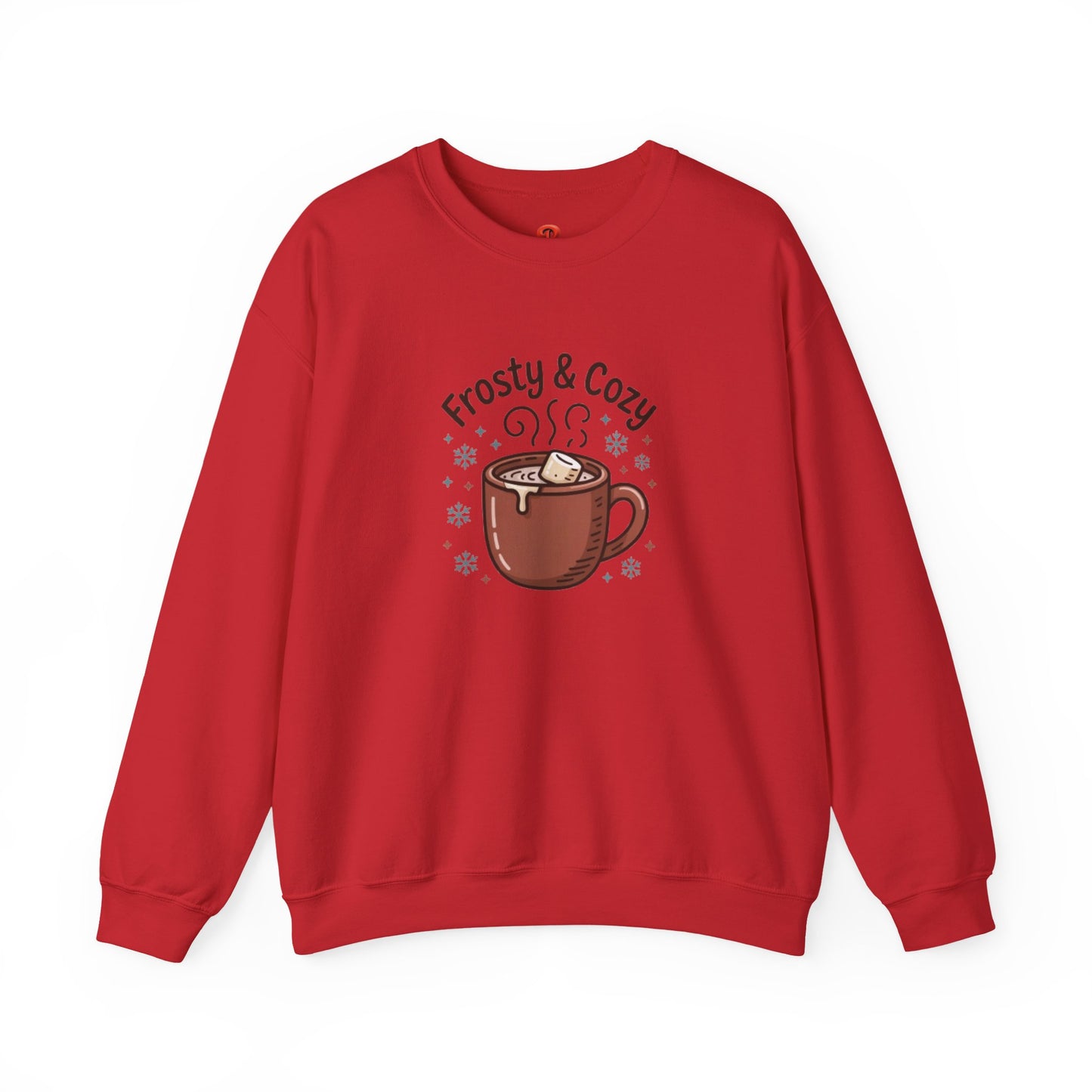 Sweatshirt – Frosty & Cozy Winter Sweatshirt with Hot Chocolate Graphic, Warm Casual Pullover