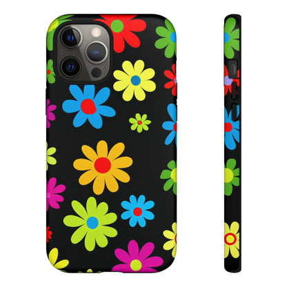 Phone Case Colorful Daisy – Cute Floral Cover - Aesthetic Multicolor Flower Case