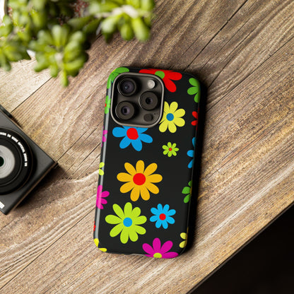 Phone Case Colorful Daisy – Cute Floral Cover - Aesthetic Multicolor Flower Case