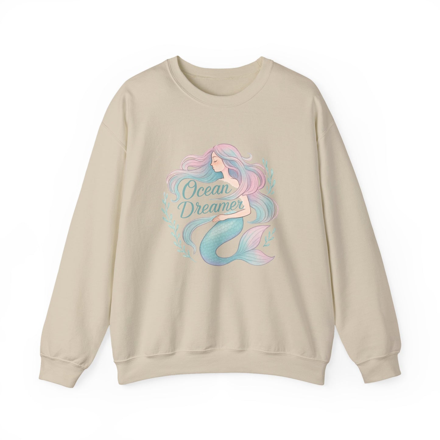 Ocean Dreamer Mermaid Sweatshirt – Pastel Colors Sweatshirt for Women & Girls