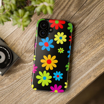 Phone Case Colorful Daisy – Cute Floral Cover - Aesthetic Multicolor Flower Case