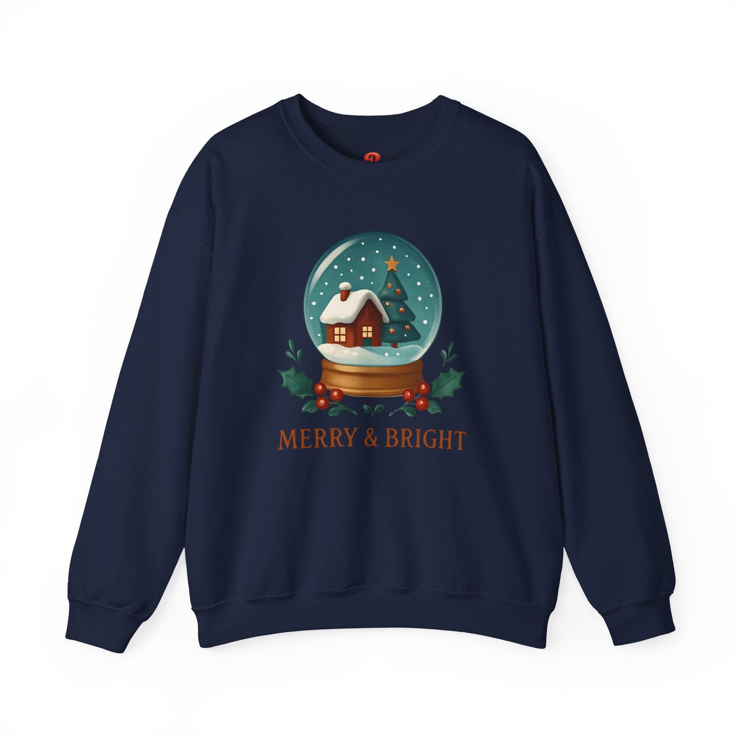 Christmas Merry and Bright Sweatshirt – Unisex Cozy Holiday Pullover, Soft Interior Crewneck