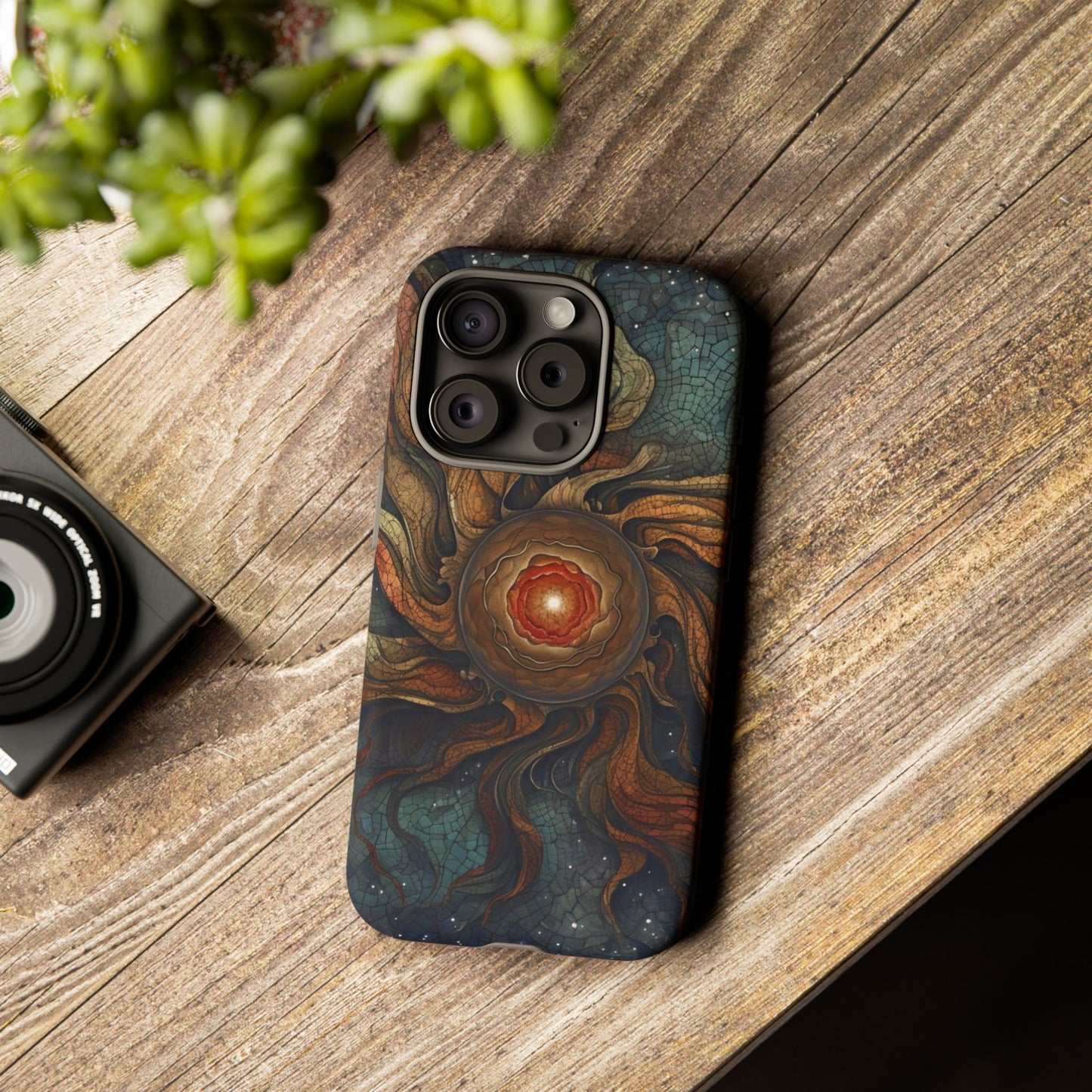 Phone Case Sun Core Galaxy – Abstract Cosmic Art Design