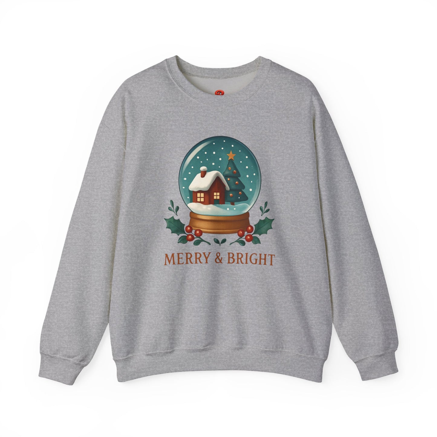 Christmas Merry and Bright Sweatshirt – Unisex Cozy Holiday Pullover, Soft Interior Crewneck