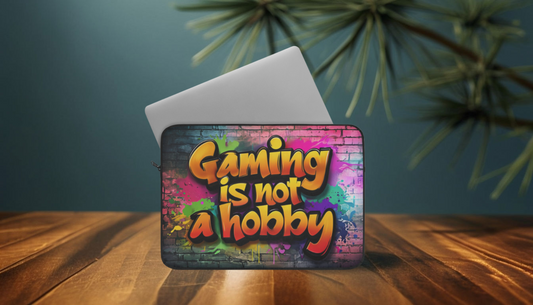"Not a Hobby. A Lifestyle." Laptop Sleeve for Gamers – 13"