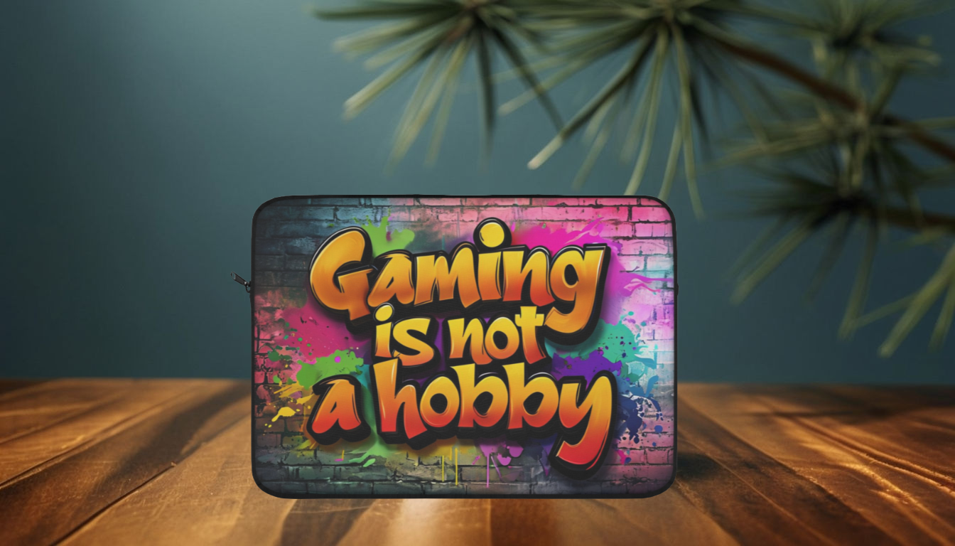 "Not a Hobby. A Lifestyle." Laptop Sleeve for Gamers – 13"