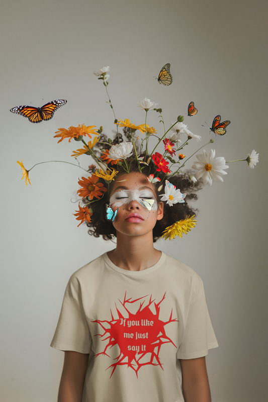 Shirt  "If You Like Me Just Say It" - Playful Graphic Tee