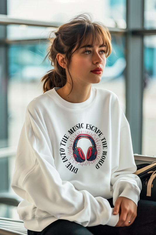 Crewneck Sweatshirt - "Headphones"