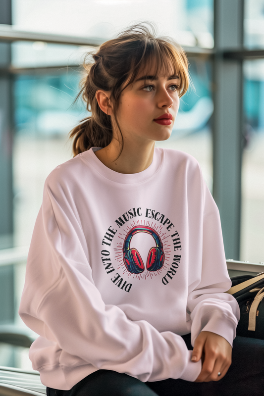 Crewneck Sweatshirt - "Headphones"