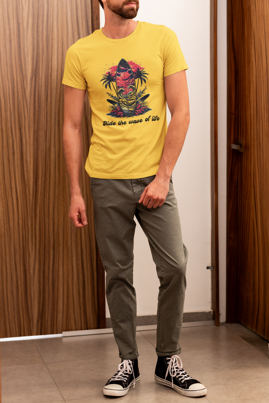 Shirt "Ride the Wave of Life" – Positive Vibes Tee for Dreamers & Free Spirits